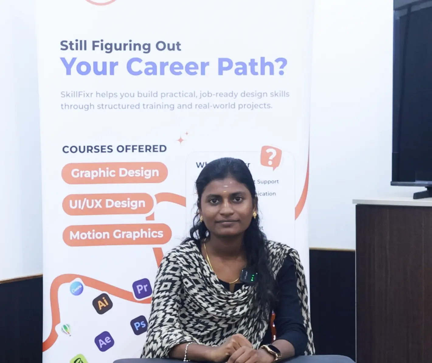 SkillFixr students learning UI UX and graphic design courses